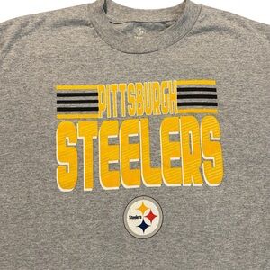 Pittsburgh Steelers Youth XL NFL Apparel Athletic Short Sleeve Grey Tshirt - NWT